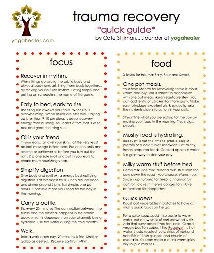 Click Here Trauma Recovery Quick Guide